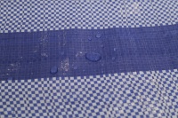 Bâche en PP rayée bleue et blanche, imperméable et coupe-vent, toile extérieure, rouleau de bâche en PP, protection 90 GSM