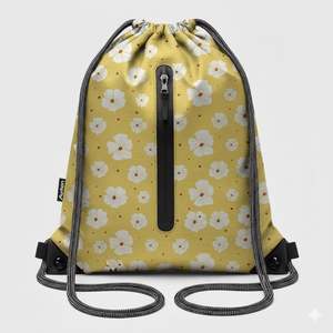 Wholesale Custom Logo Foldable Polyester <b>Drawstring</b> <b>Backpack</b> Sports Gym Sack Bag for Travel for Sports Gym Use Manufactured - Product Image 1