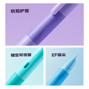 Deli Student Fountain Pen EF Nib With 6 Ink Cartridges For Calligraphy Practice And Exams - Product Image 4