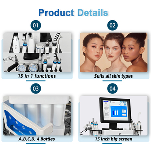 جهاز علاج الوجه وتجديد البشرة بسعر المصنع متعدد الوظائف 15 في <span class=keywords><strong>1</strong></span> هيدرا - Product Image 4