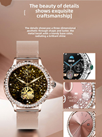 Nuevo Reloj Inteligente NX19 con Monitor de Frecuencia Cardíaca Fisiológica, Presión Arterial, Oxígeno en Sangre, Sueño, Llamadas Bluetooth, Deportivo para Mujer, de Acero Inoxidable