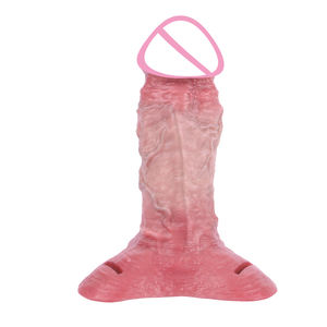 Manchon de pénis réutilisable réaliste ouvert/fermé avec anneau pénien, extenseur de pénis, dispositif de plaisir pour couple, stimulant - Product Image 5