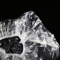 Bonnet de cheveux transparent jetable pour femmes Traitement de bonnet de douche imperméable-Paquet de 100 sacs en plastique jetables