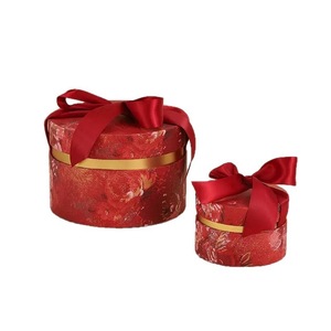 Custom Cardboard Wedding Gift Paper Tube Box, Jewelry Cylinder Packaging With Ribbon for Necklace Earring Gift Packing - Product Image 3