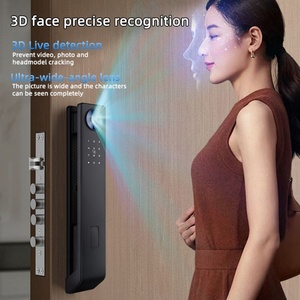 กลอนประตูดิจิตอล Glomarket Tuya 3 มิติ พร้อมระบบวิดีโออินเตอร์คอม  ระบบสแกนลายนิ้วมือ  ระบบไบโอเมตริกซ์  เชื่อมต่อ Wifi  สำหรับความปลอดภัยภายในบ้าน - Product Image 3