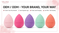 Éponge de maquillage à marque privée, applicateur de maquillage, éponges cosmétiques sans latex, Esponja De Maquillaje