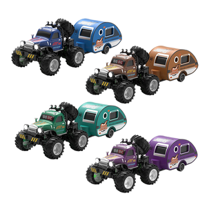 <span class=keywords><strong>Voiture</strong></span> télécommandée miniature YF 1:64 pour enfants, cadeau d'anniversaire pour garçons, <span class=keywords><strong>avec</strong></span> éclairage LED, 2 roues motrices, <span class=keywords><strong>avec</strong></span> remorque <span class=keywords><strong>caravane</strong></span> - Product Image 1