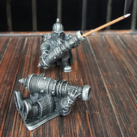 Vente en gros porte-bâton d'encens artilleur bureau ornement en métal porte-encens portable décoration intérieure souvenirs cadeaux