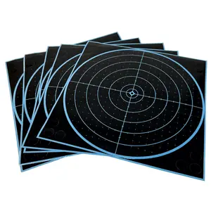 Pola dapat disesuaikan warna 12 inci stiker siluet menembak Target kertas Target