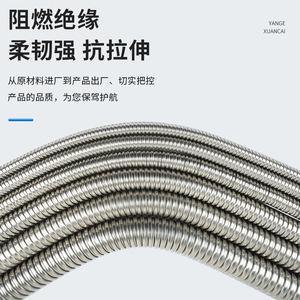 Flexible Stainless Steel Conduit 16mm Inner Diameter Corrugated For Threading Applications - Product Image 5