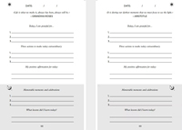 Journal d'autosoins en tissu de lin A5 personnalisé planificateur de bien-être quotidien sans date pour les femmes et les hommes pour pratiquer la pensée positive
