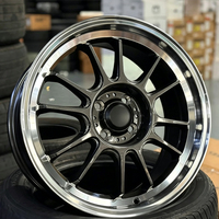 Jantes personnalisées légères de 17, 18 et 19 pouces, 5x100, 5x112, 5x114.3 pour voitures de course JDM, voitures sport européennes, style Konig Hypergram, jantes forgées