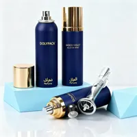 Bouteille aérosol en aluminium vide personnalisée pour parfum arabe, 50ml, 75ml, 100ml, 120ml, 150ml, 200ml, 250ml, 300ml, 500ml, vente en gros