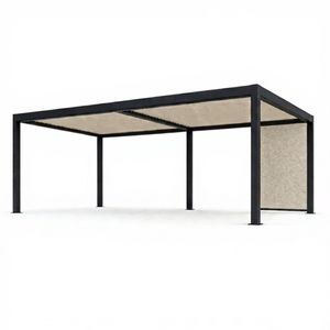 Pergola rétractable intelligente en aluminium de luxe série S RK-S1, abri de terrasse résistant aux intempéries - Product Image 1