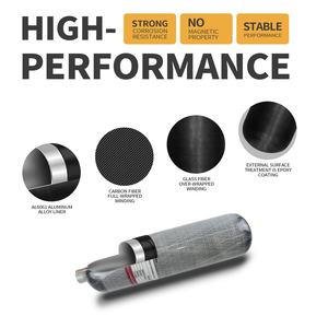 TUXING Offre Spéciale 2L 3L <span class=keywords><strong>haute</strong></span> pression 4500psi 300bar plongée sous-marine plongée en apnée PCP <span class=keywords><strong>chasse</strong></span> bouteille bouteille de gaz réservoir <span class=keywords><strong>d</strong></span>'air en Fiber de carbone - Product Image 4