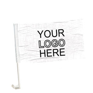 Nuevo personalizado al por mayor todos los países poliéster coche bandera con ventana Clip doble cara desfile al aire libre uso 12x18 - Product Image 3