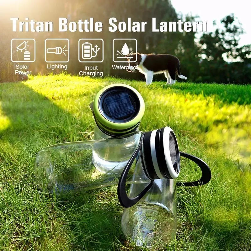 बोतल लालटेन एलईडी बोतल प्रकाश दीपक आउटडोर निविड़ अंधकार फांसी दीपक सौर संचालित बोतल