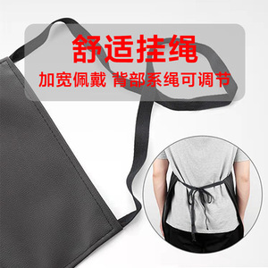 Leather Apron Extra Long Waterproof Oil Proof For Kitchen Work Uniforms Men Women Catering Use - Product Image 3