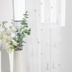 Rideau transparent filtrant la lumière XinLan sur le thème de <span class=keywords><strong>Paris</strong></span> pour la décoration de la chambre à coucher et du salon - Product Image 4