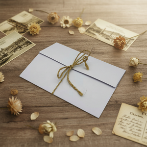 经典复古三折式商店礼品卡定制特殊纸张精美婚礼请柬 - Product Image 3