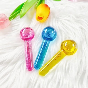 <span class=keywords><strong>Globo</strong></span> de enfriamiento crio mágico de mano, mini masajeador facial, globos de hielo faciales con purpurina - Product Image 4