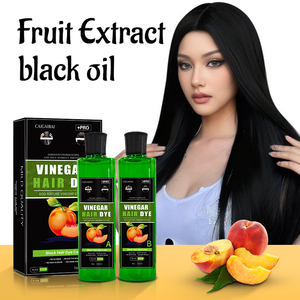 CAIGAIBAI Vente en gros – Gel colorant capillaire naturel à l'extrait de fruits, noir et brun foncé, 500 ml*2 – Meilleures ventes, prix usine abordable - Product Image 6