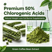 Extracto de Café Verde Premium con 50% de Ácidos Clorogénicos para la Pérdida de Peso Natural, Suplementos Quemagrasas