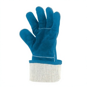 Guantes de Soldadura de Cuero Vacuno de Primera Calidad, Resistentes, Industriales, de Uso General, con Puño Reforzado, 7 oz - Product Image 6