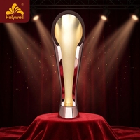 Nouvelle Arrivée 2026 – Trophée en Métal Or Rose Écologique, Gravure Personnalisée, Design Moderne, Coupe du Monde de Football, Compétition Sportive, Employé