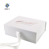 Boîte en papier pliable magnétique de luxe avec logo personnalisé, recyclable, gaufrage, revêtement UV pour crème pour le visage, blush, rouge à lèvres, emballage cosmétique