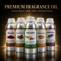 Huile parfumée personnalisée OEM ODM pour la fabrication de bougies, de savons, de diffuseurs et de mélanges d'aromathérapie : rose, vanille, lavande, bois de santal
