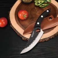 QXF nouveau Design 6 pouces forgé à la main cuisine couteau à désosser couteau d'abattoir couteau de boucher pour la cuisine