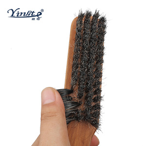 Yinste <b>Shoe</b> Brush Set 3Pcs Solid Wood Horse Hair Double Sided Cleaning For <b>Shoe</b> Care - Product Image 3