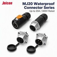 Connecteur Circulaire Étanche IP67 Quick Lock MJ20 Mâle-Femelle à Montage sur Panneau pour Capteur Industriel et Stockage d'Énergie