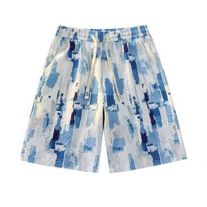 Pantaloncini da basket personalizzati di tendenza da uomo comodi doppi strati con stampa <span class=keywords><strong>Bandana</strong></span> da uomo - Product Image 2