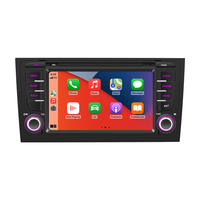 Autoradio Android 4 cœurs avec écran HD 7 pouces, WiFi, Carplay sans fil, Android Auto, radio FM, lecteur DVD pour Audi A6