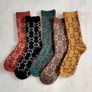 Women Double Needle Double Way <b>Socks</b> European Style Cotton Pile <b>Socks</b> College Style Autumn Winter Mid Length <b>Socks</b> - Product Image 2