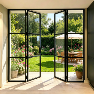 Portes coulissantes industrielles en aluminium et verre trempé transparent pour entrepôt et zone de chargement, usage intensif - Product Image 5
