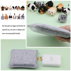 Kit de Démarrage pour Feutrage à l'Aiguille DIY pour la Décoration Intérieure, Pièces de Laine et Technique de Point de Croix Animal pour Cadeaux d'Anniversaire et Fabrication de Poupées - Product Image 3