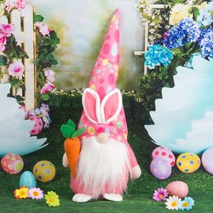 Nouvelle décoration de Pâques, gnome lapin, poupée sans visage, figurine, décoration de fenêtre, ornement - Product Image 2