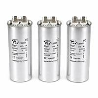 Condensateur de démarrage de moteur AC HUAYOUXING CBB65 10-100uF 370-630VAC, boîtier rond en aluminium pour compresseur de climatiseur