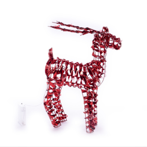 Luxury Sequin Wire Standing <b>Reindeer</b> Night Christmas Ornament Plastic/Metal Material Indoor/<b>Outdoor</b> Decoration for Home Holiday - Product Image 1