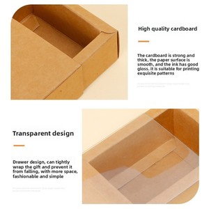Spot kraft paper <b>box</b> pvc transparent drawer <b>box</b> folding <b>box</b> wholesale general color <b>box</b> <b>packaging</b> <b>box</b> custom <b>small</b> batch - Product Image 4