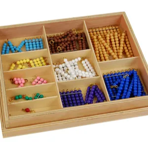 montessori teaching aid of Short Bead Chain with box