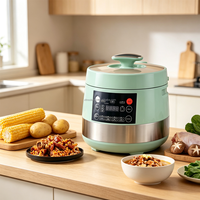Cuisinière à pression électrique multifonctionnelle de taille familiale 5L 6L, système de verrouillage de sécurité, cuisinière à pression domestique