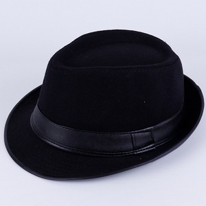 Cappello Fedora da Uomo Caldo in Feltro, Stile Vintage Panama con Tesa Corta, Cappello Invernale Bowler per Esterni, Copricapo Jazz Britannico per Costume - Product Image 5