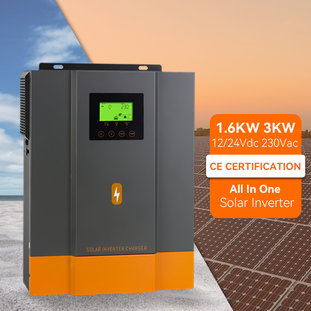 PowMr 1.6KW 12Vdc All in One Solar Inverter 3KW 24Vdc 230Vac 80A Off Grid Pure Sine Wave Solar Inverter