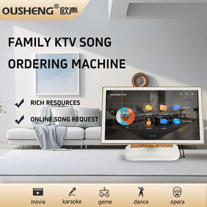 Máquina <span class=keywords><strong>de</strong></span> Karaoke con Pantalla Táctil <span class=keywords><strong>de</strong></span> 21.5'' y 500G - Conjunto 4 en 1 Ideal para Fiestas Familiares y Celebraciones Navideñas - Product Image 2