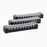 Vente en gros chaude 600V Bornes à vis de barrière électrique Série Tb Bornier fixe Bande 15A 4P Double rangée en cuivre durable
