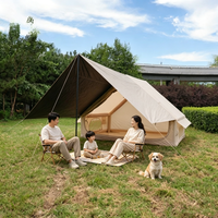 Tente de camping gonflable pour la famille, installation en 5 minutes, imperméable, résistante au vent, pour l'extérieur
